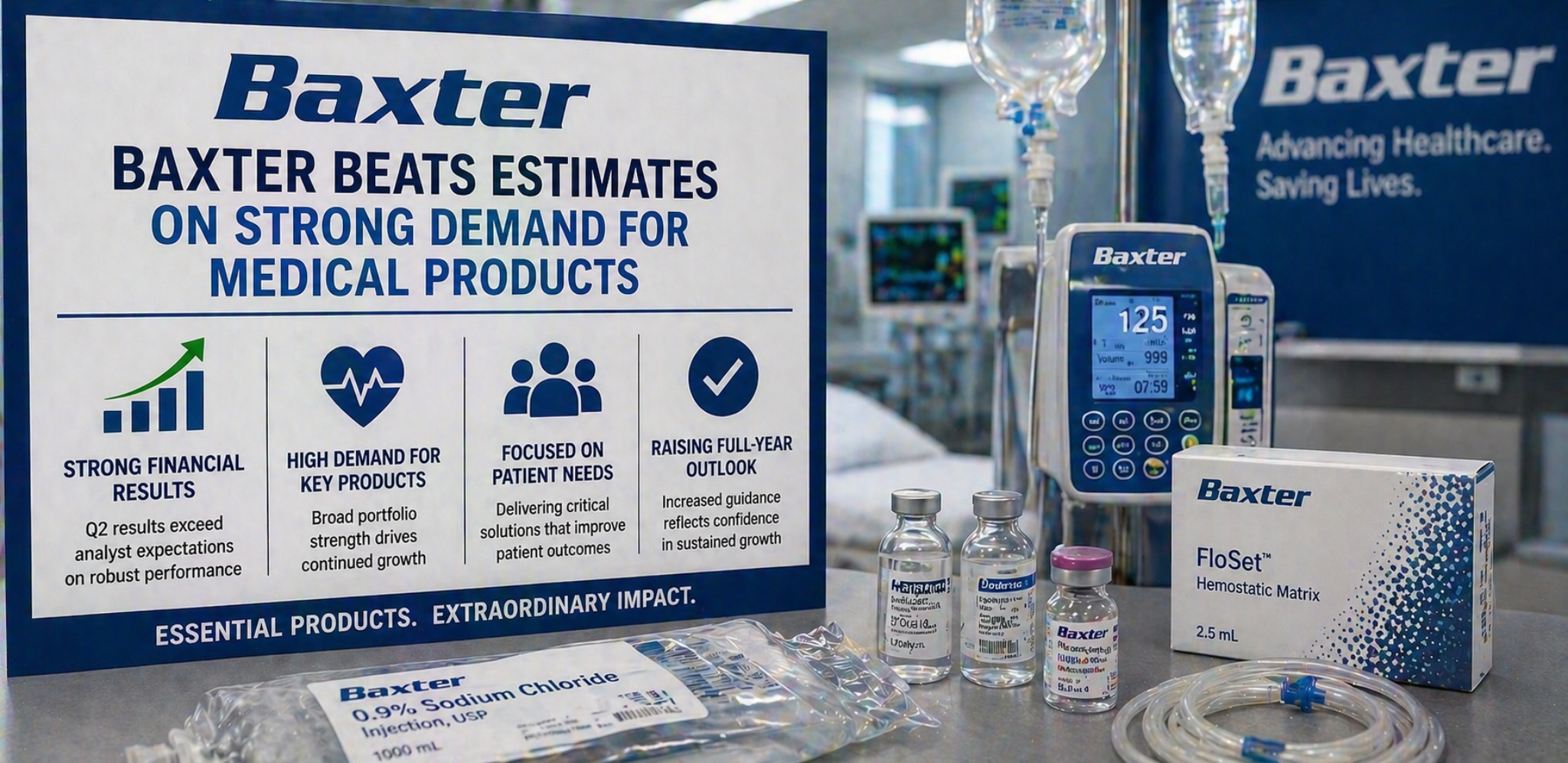 Baxter beats estimates on strong demand for medical products