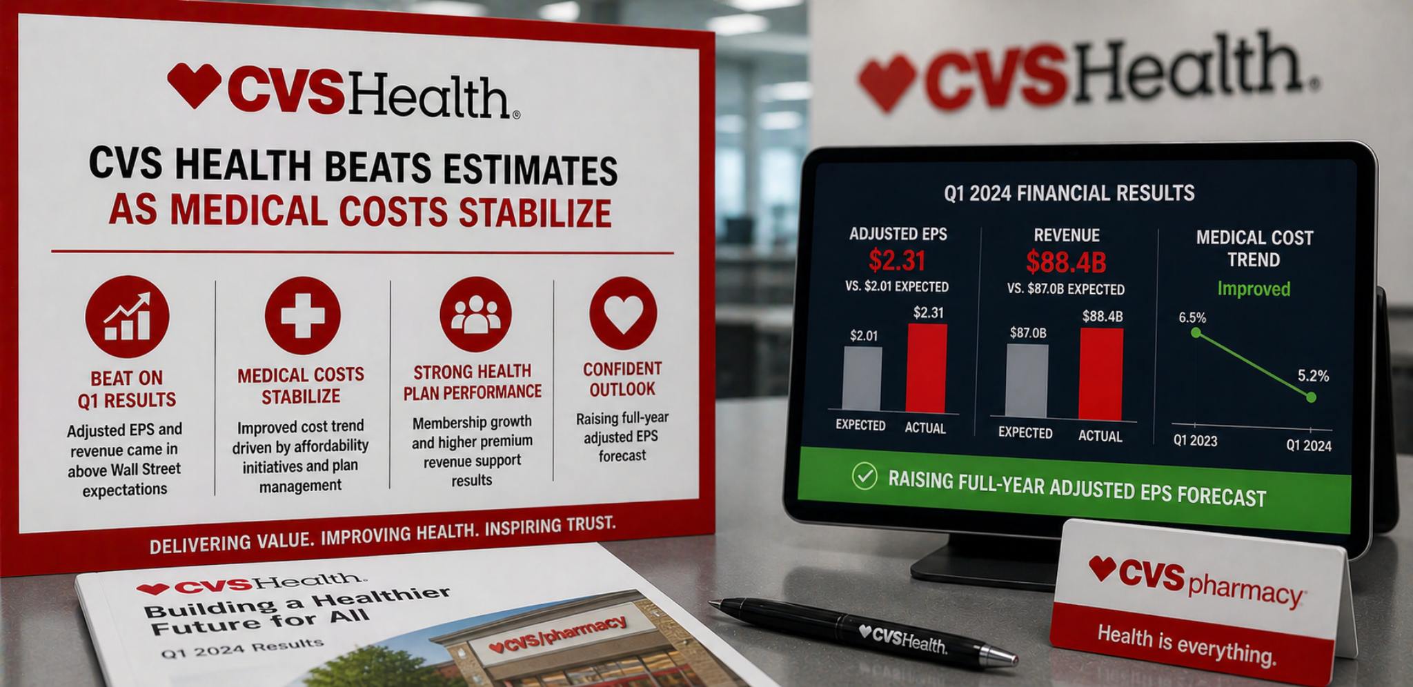 CVS Health beats estimates as medical costs stabilize