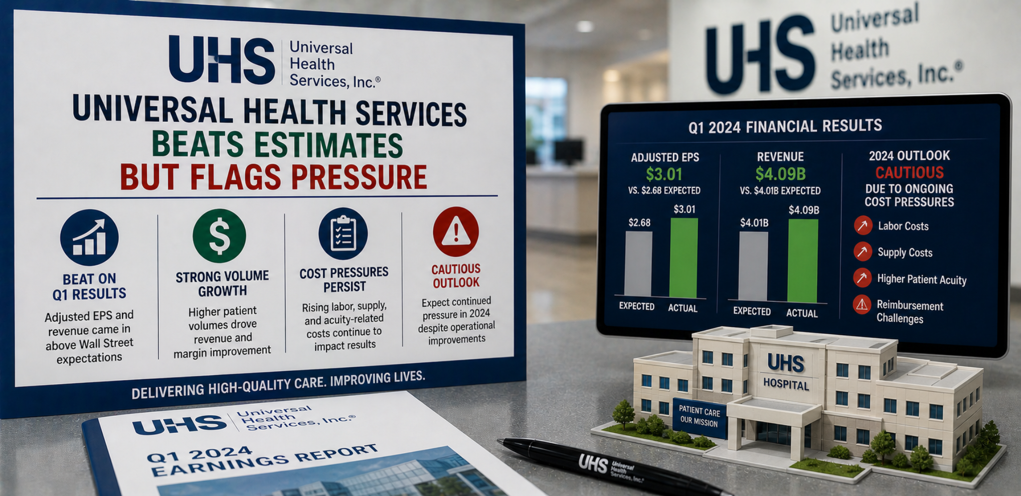 Universal Health Services beats estimates but flags pressure