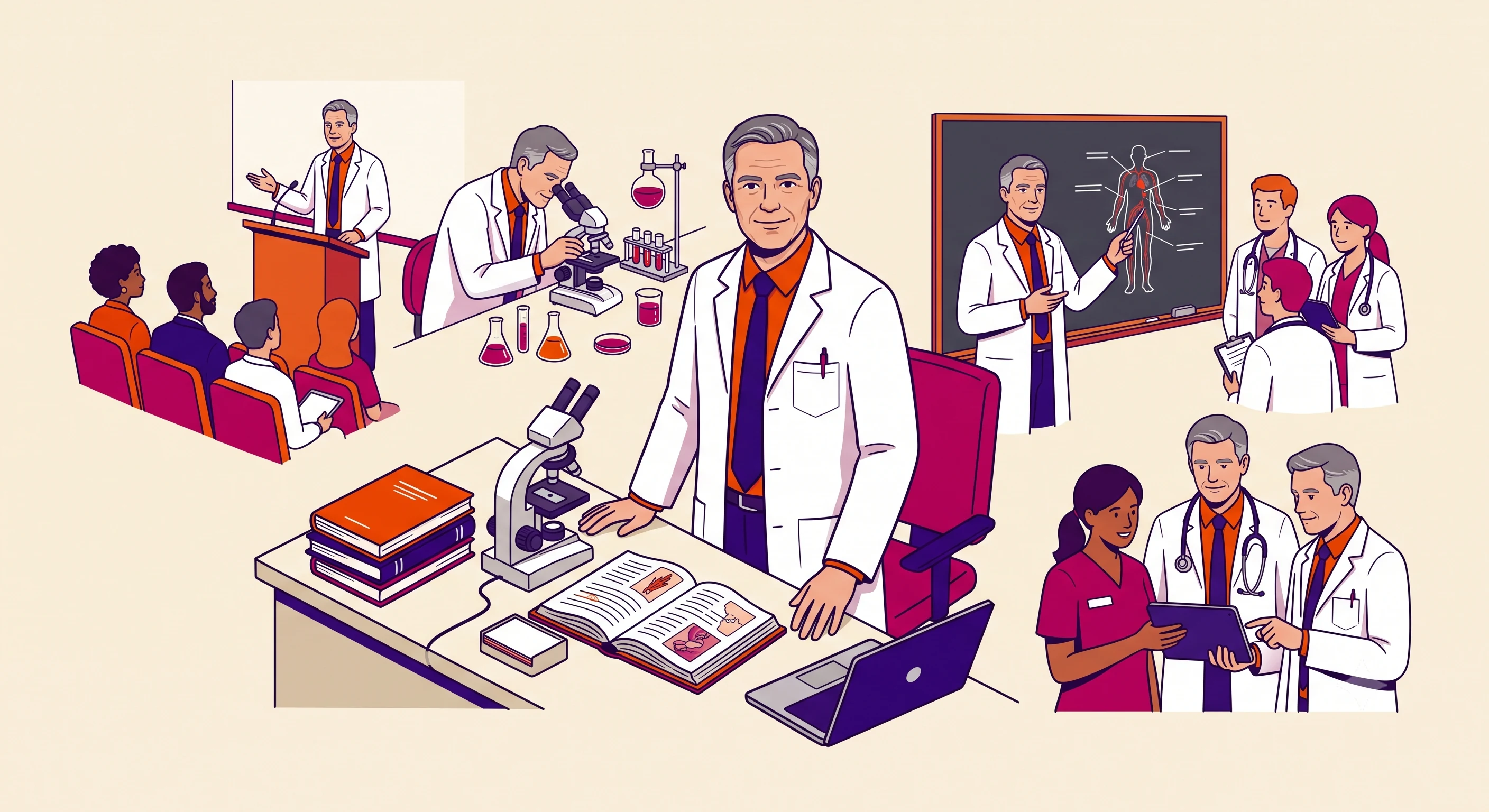 Healthcare KOL clinical expertise, research, education, and peer collaboration