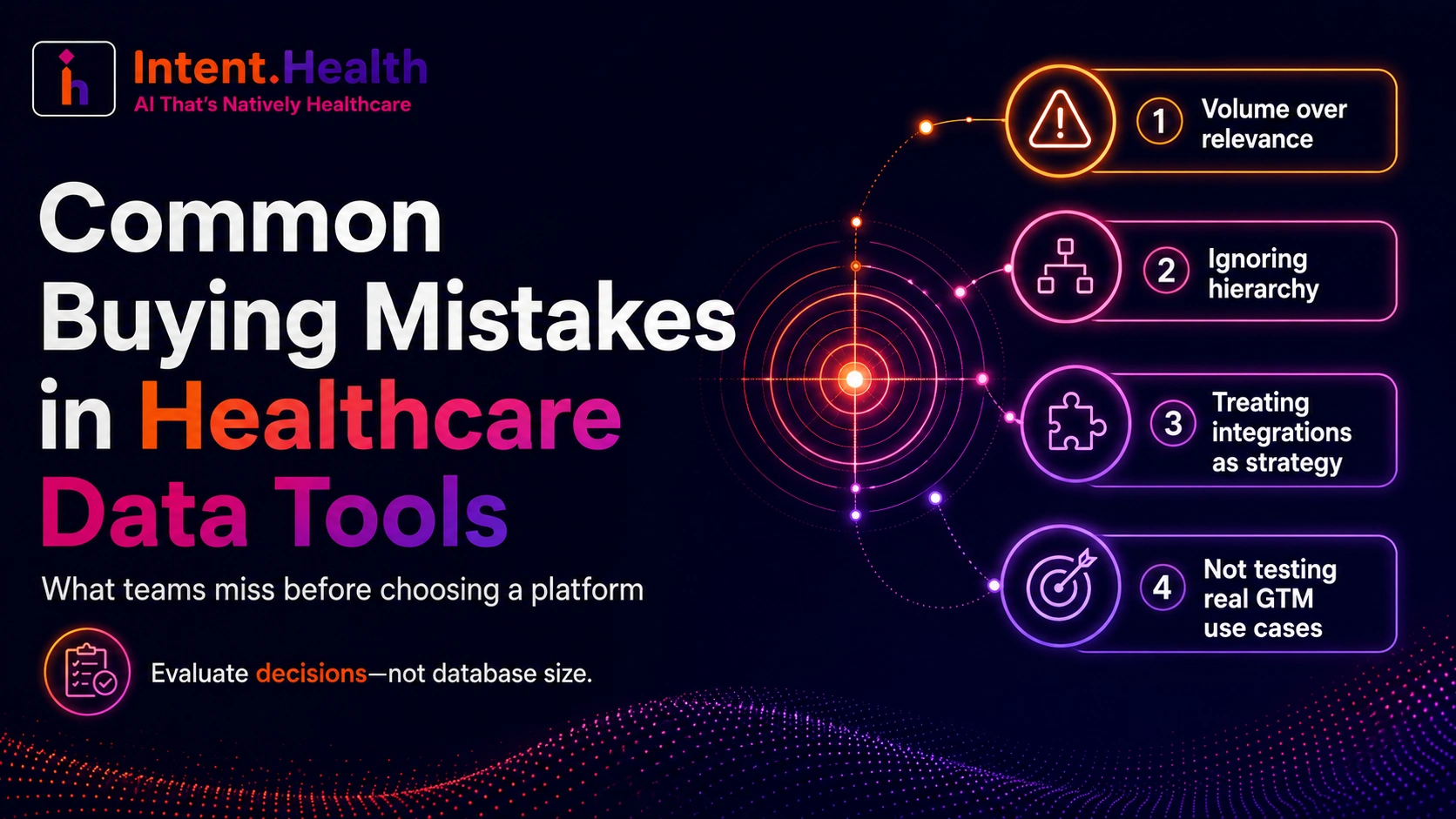 Common buying mistakes in healthcare data tools