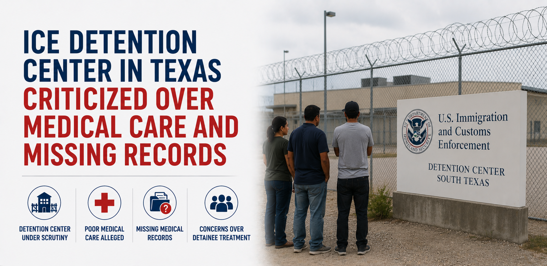 ICE Detention Center in Texas Criticized Over Medical Care and Missing Records