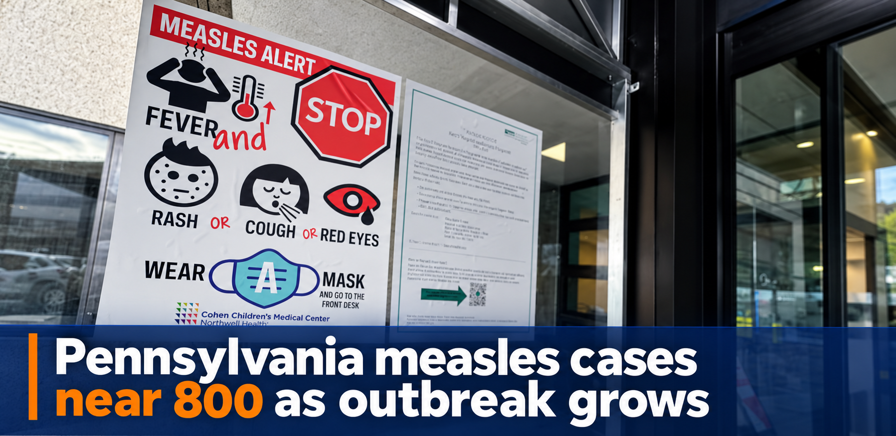 Pennsylvania measles outbreak near 800 cases