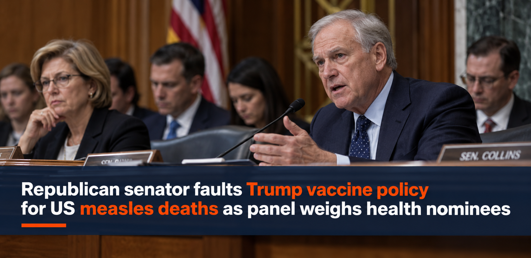 Senate hearing on vaccine policy and U.S. measles deaths