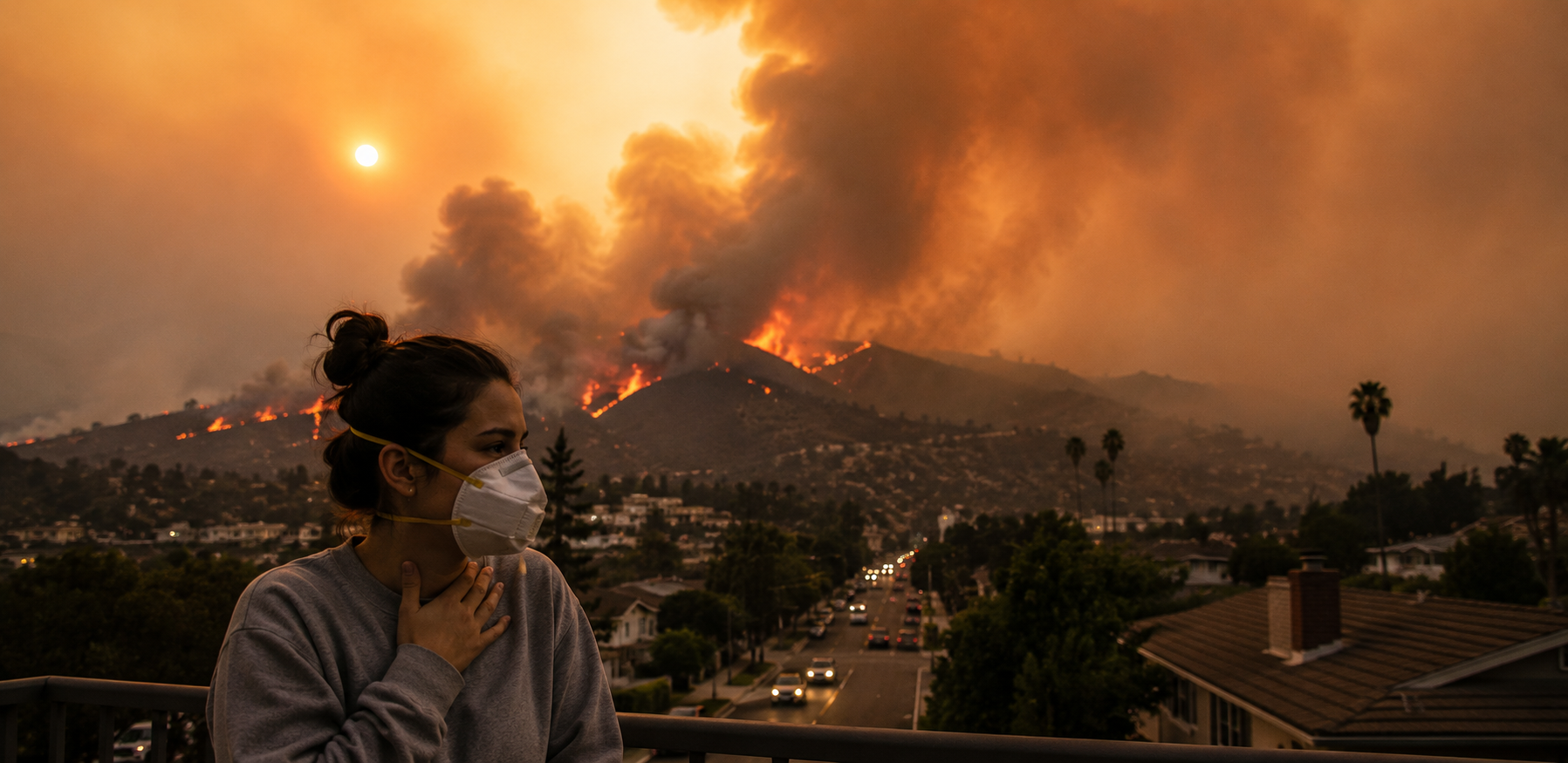 wildfire smoke poses